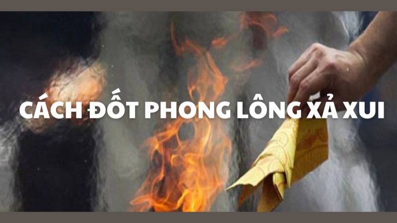 cách đốt phong lông xả xui cho nam